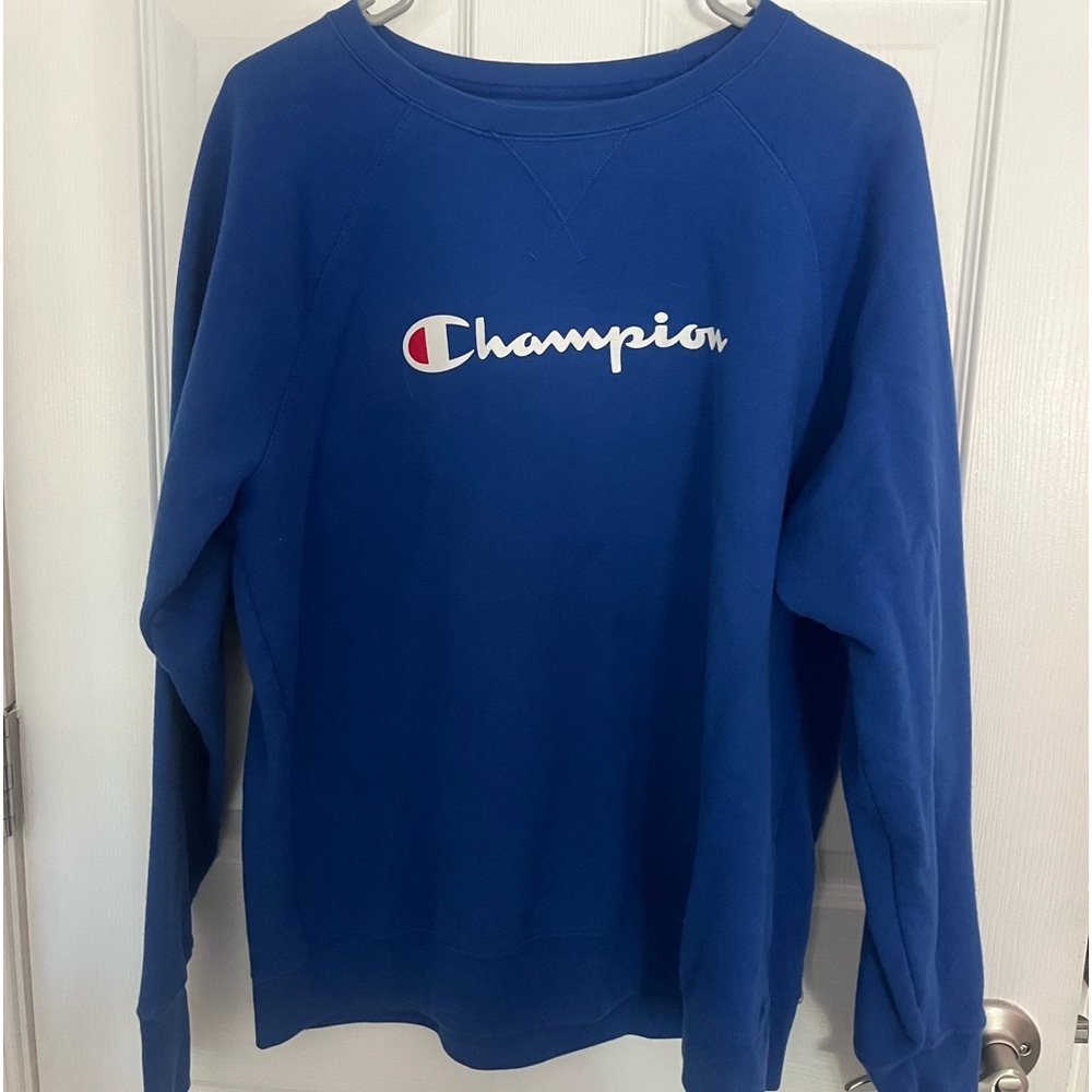Blue champion sweatshirt